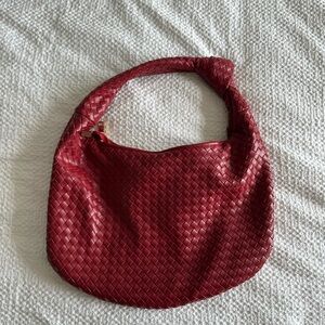 Anthropologie Melie Bianco Brigitte Satchel Red, LIKE NEW